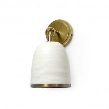  2253-79 - Rivoli Leather Sconce White